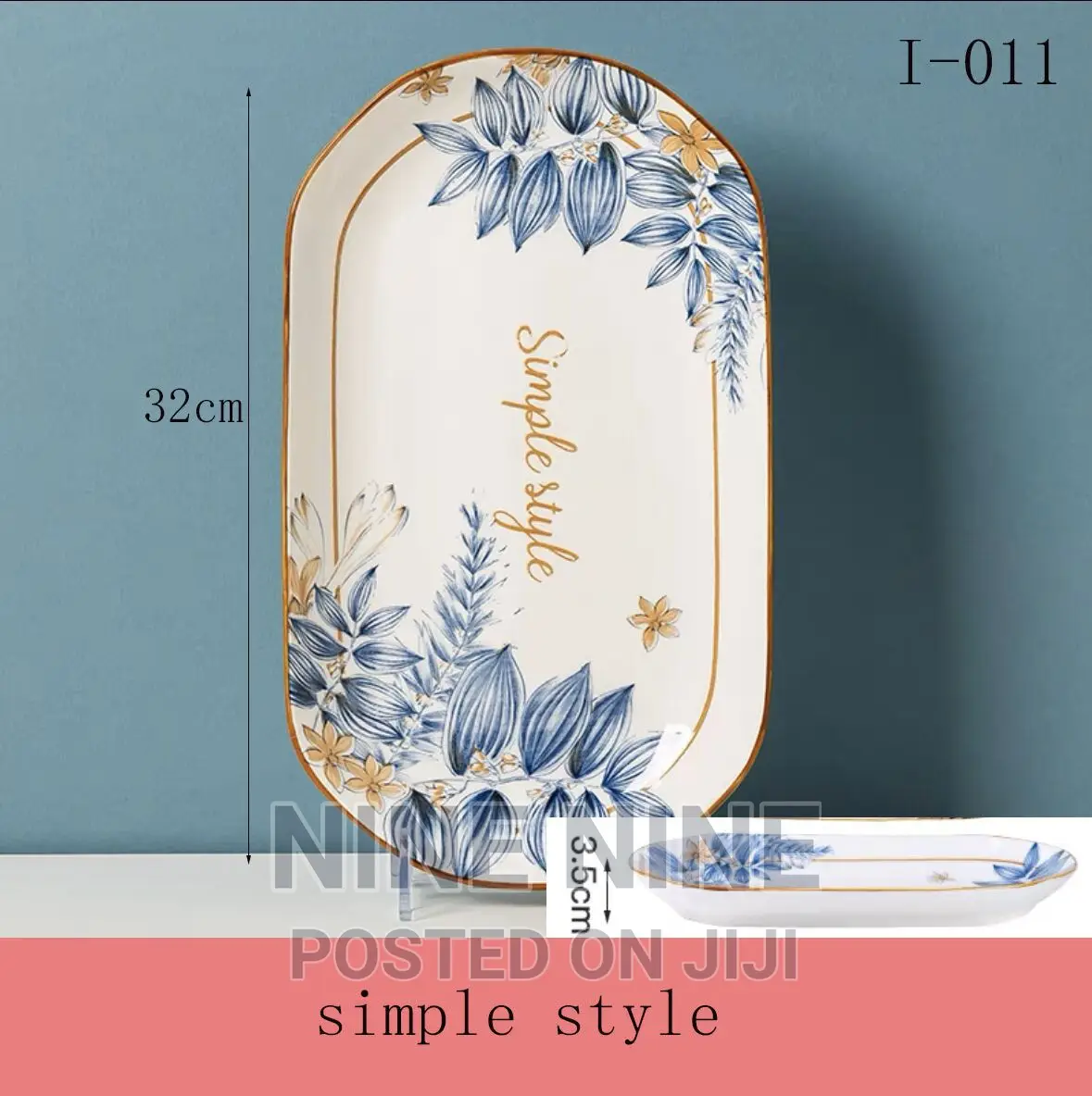 1pcs Simple Style Ceramic Glass Bowl Plate