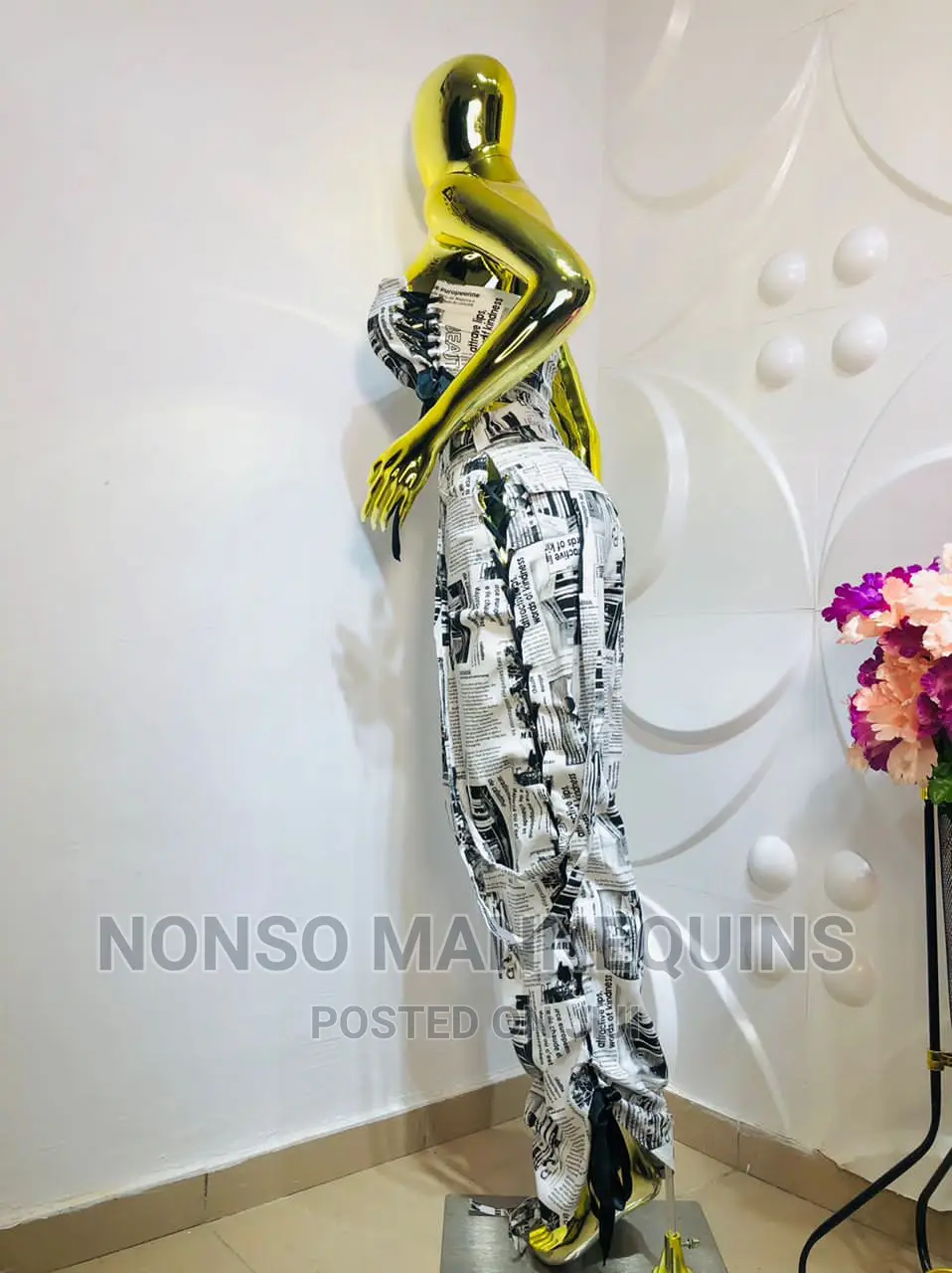 Size 12 Gold Chrome Female Detachable Dummy