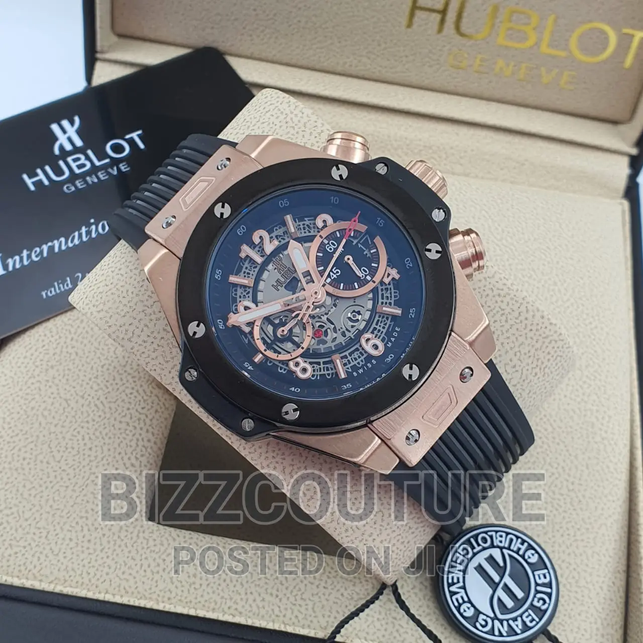 Original HUBLOT Rubber Strap Watch Available in Store