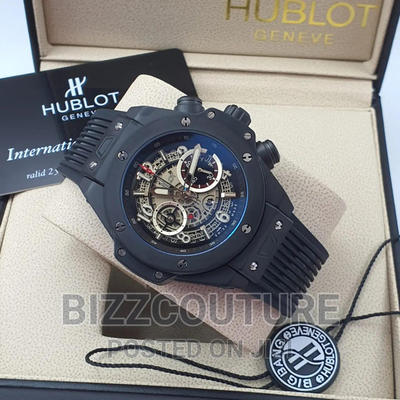 Original HUBLOT Rubber Strap Watch Available in Store