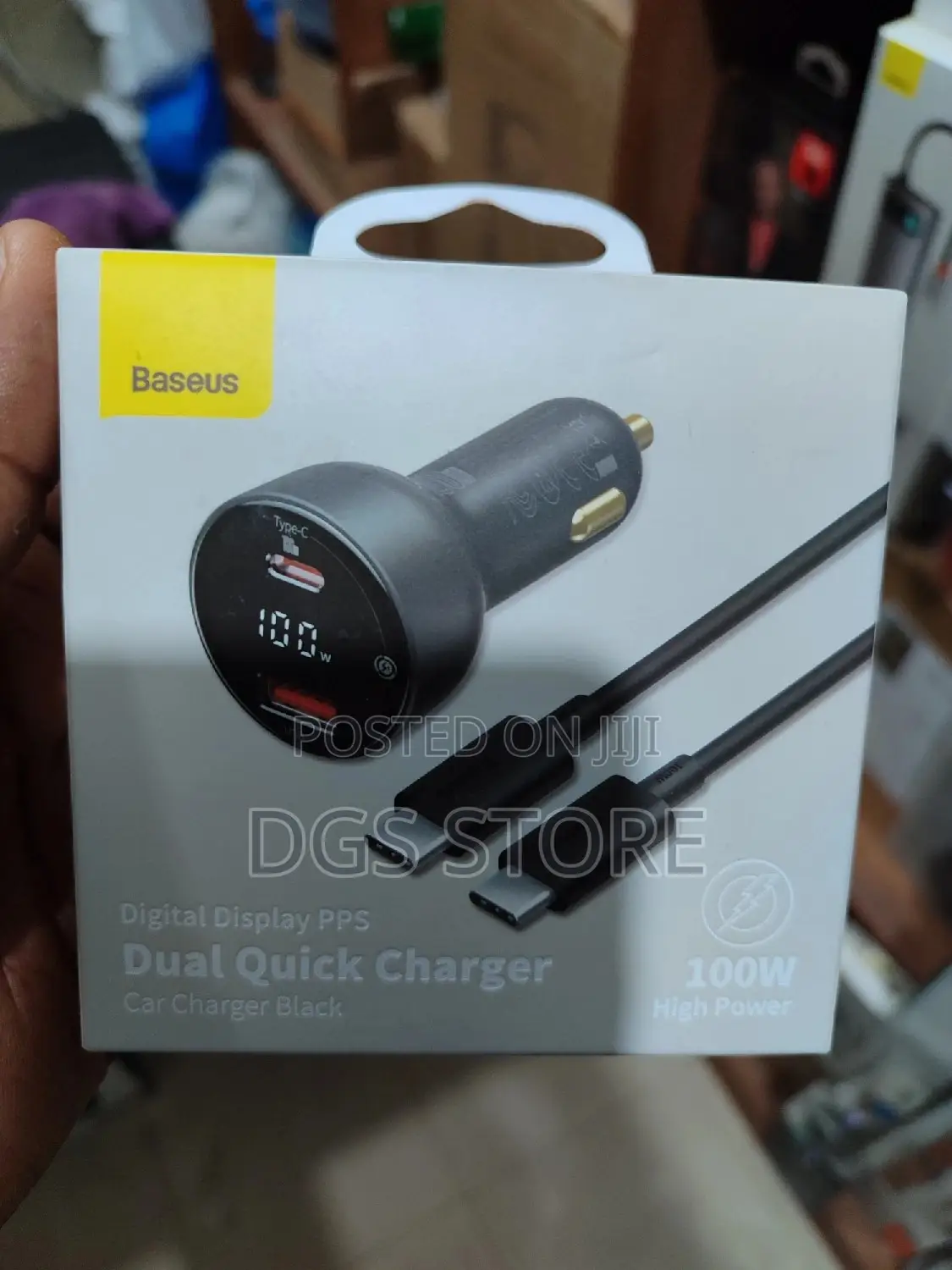 Baseus Digital Display PPS Dual Quick Car Charger 100w
