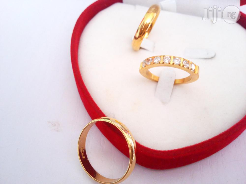 Zara Set of Wedding and Enagement Gold Ring