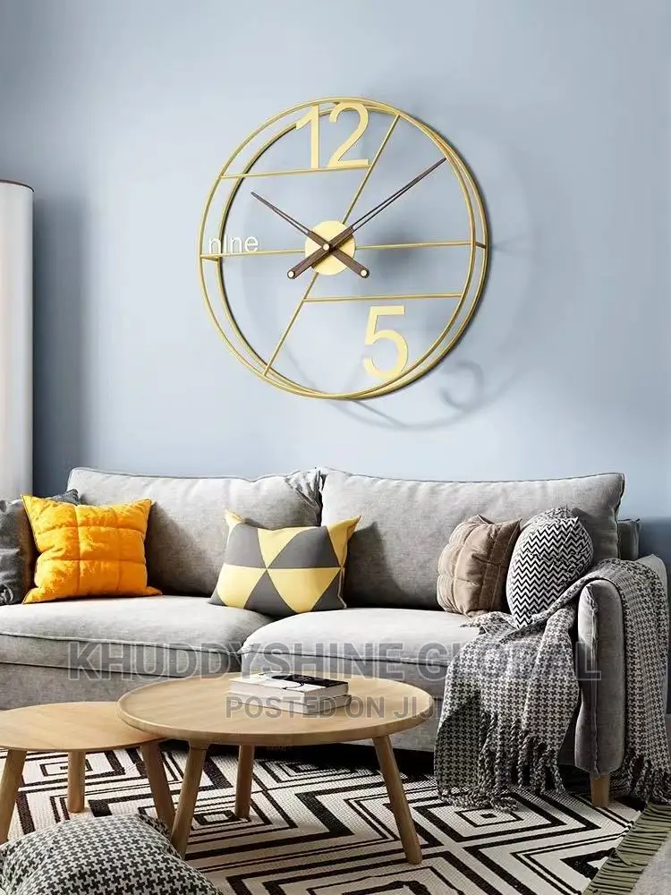 Decorative Nordic Numeric WALL Clock Available Only In Gold
