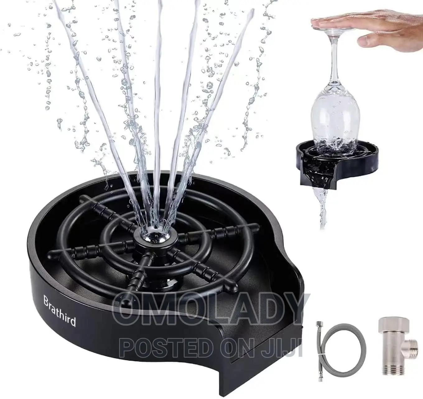 Kitchen Sink Glass Cup Rinser
