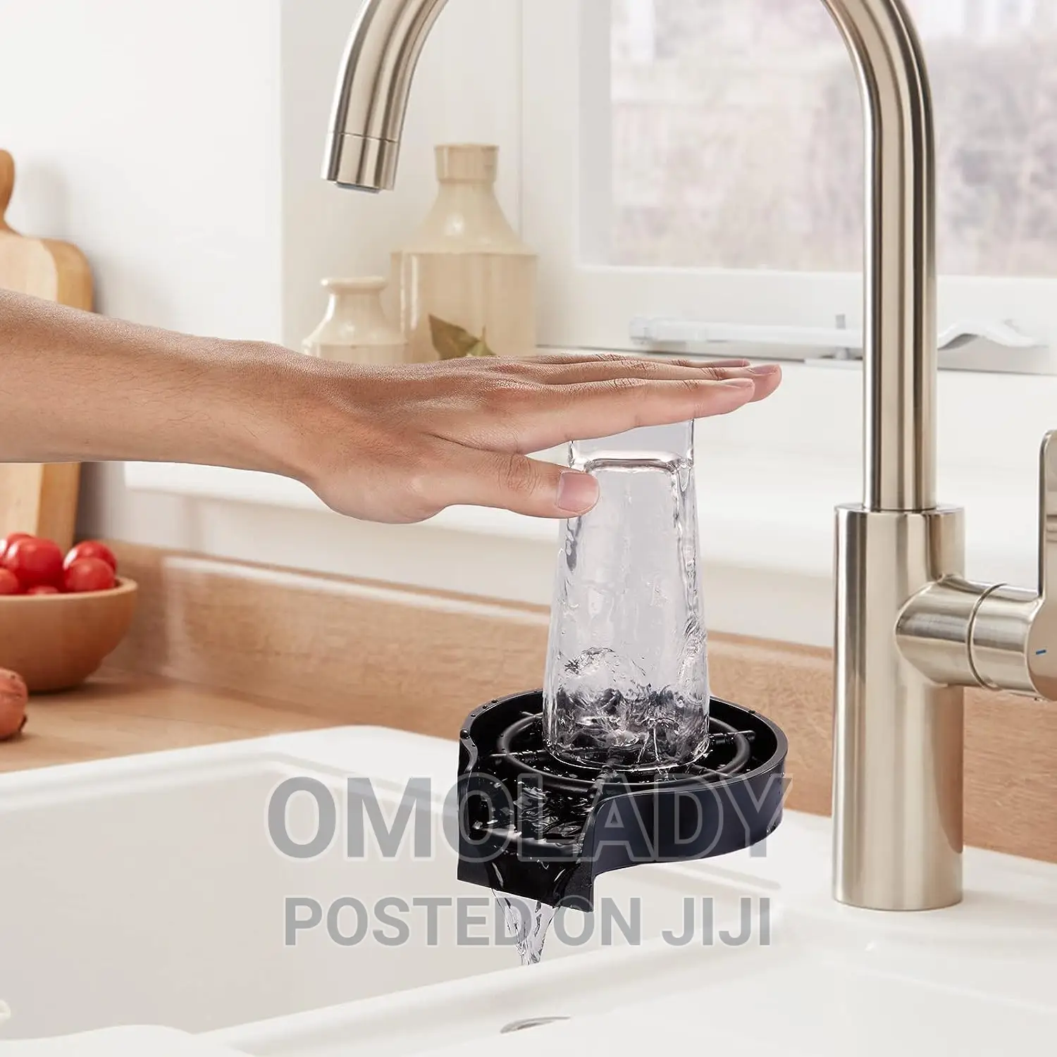 Kitchen Sink Glass Cup Rinser
