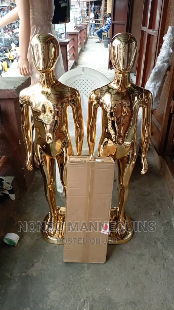 Unisex Age 7 Years Upwards Gold Chrome Children Dummy