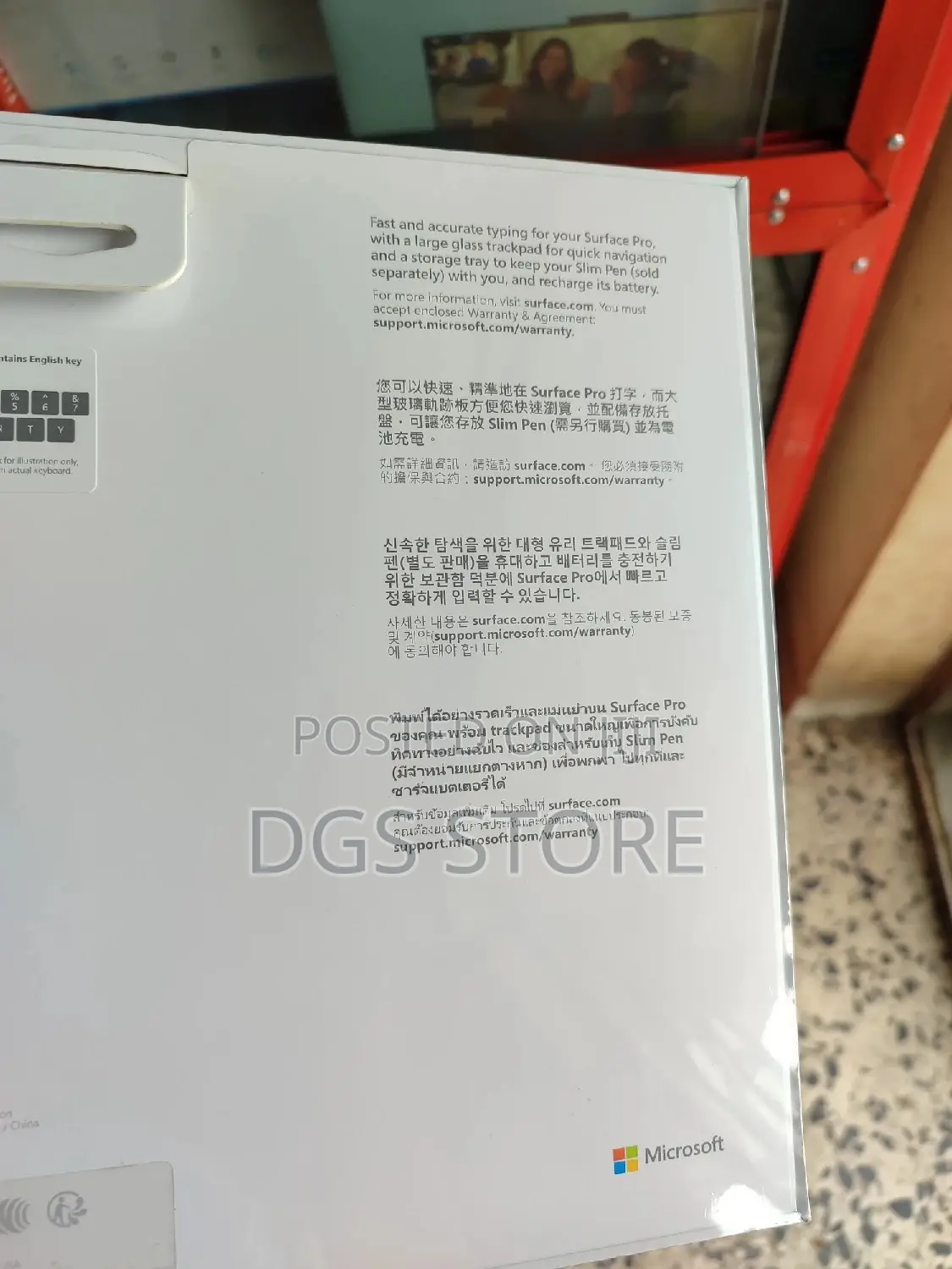 Microsoft Surface Pro Signature Keyboard With Finger Print
