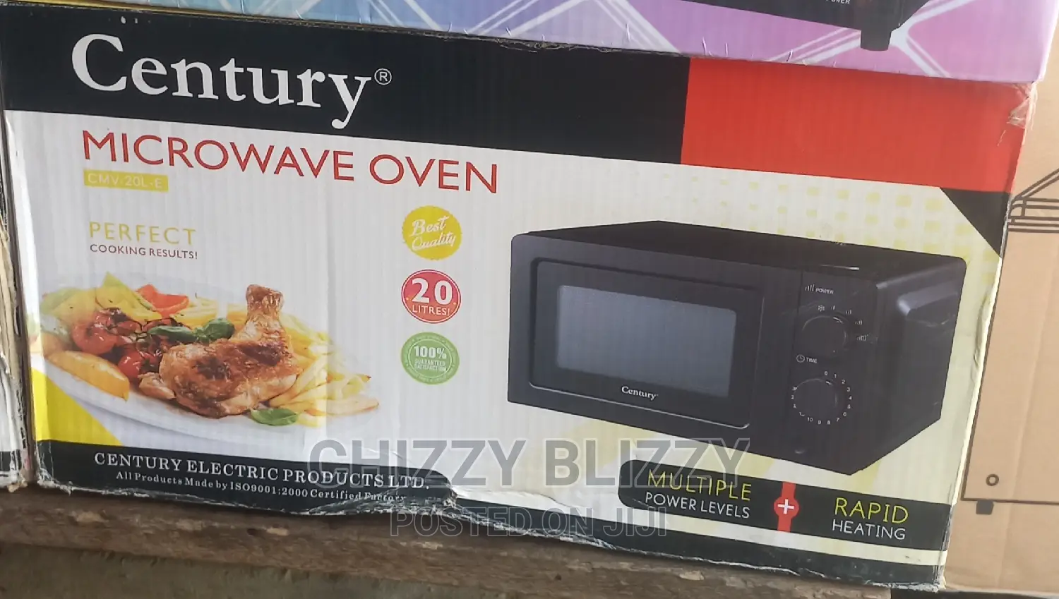 Century 20 Litres Manual Microwave (CMV 20l-E) - Black.