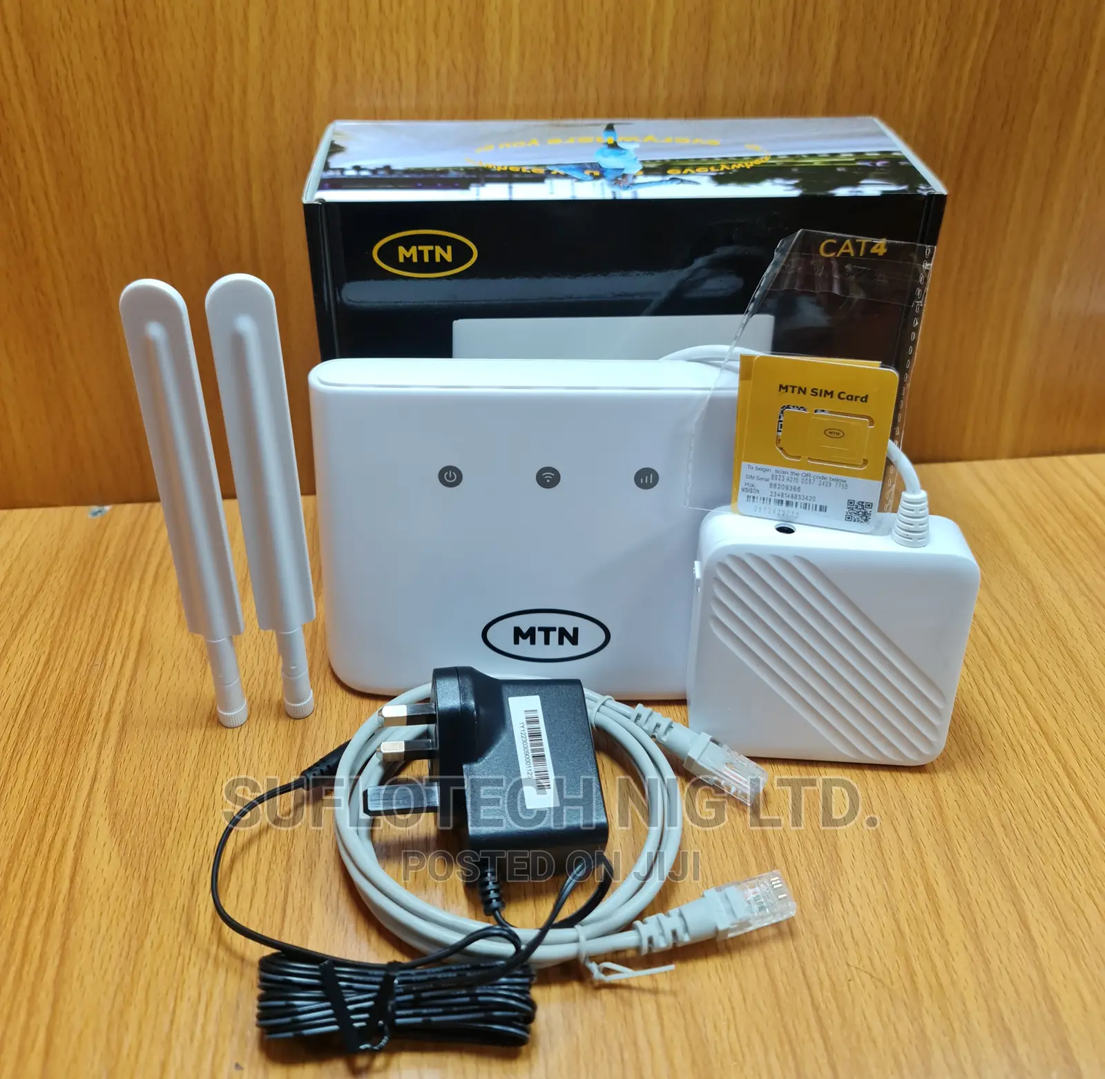 MTN Zte Mf293n Universal 4G Router + Power Backup