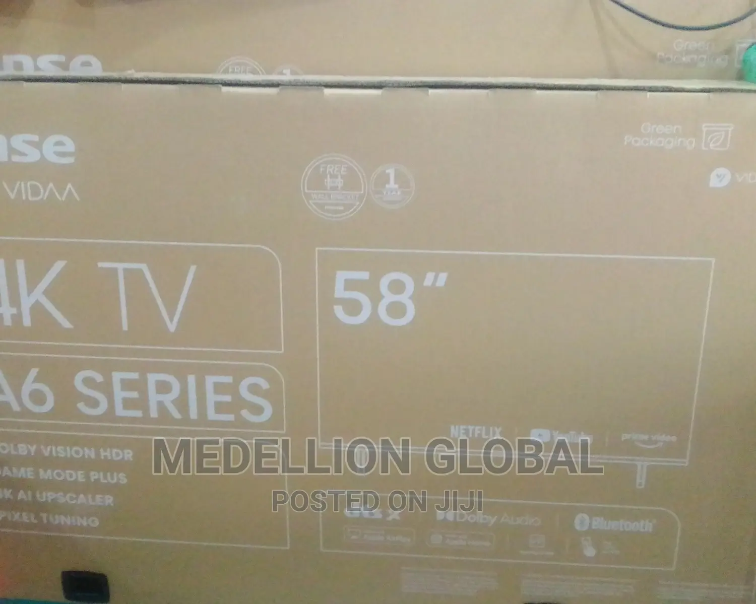Hisense 58" Uhd Smart + Satellite Tv