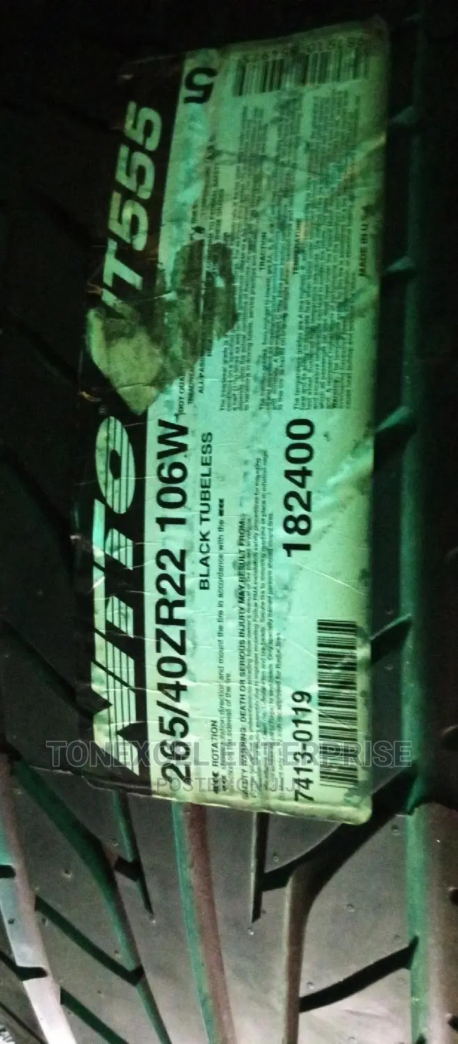 Brand New Nitto Japan 265/40/22 Premium Quality