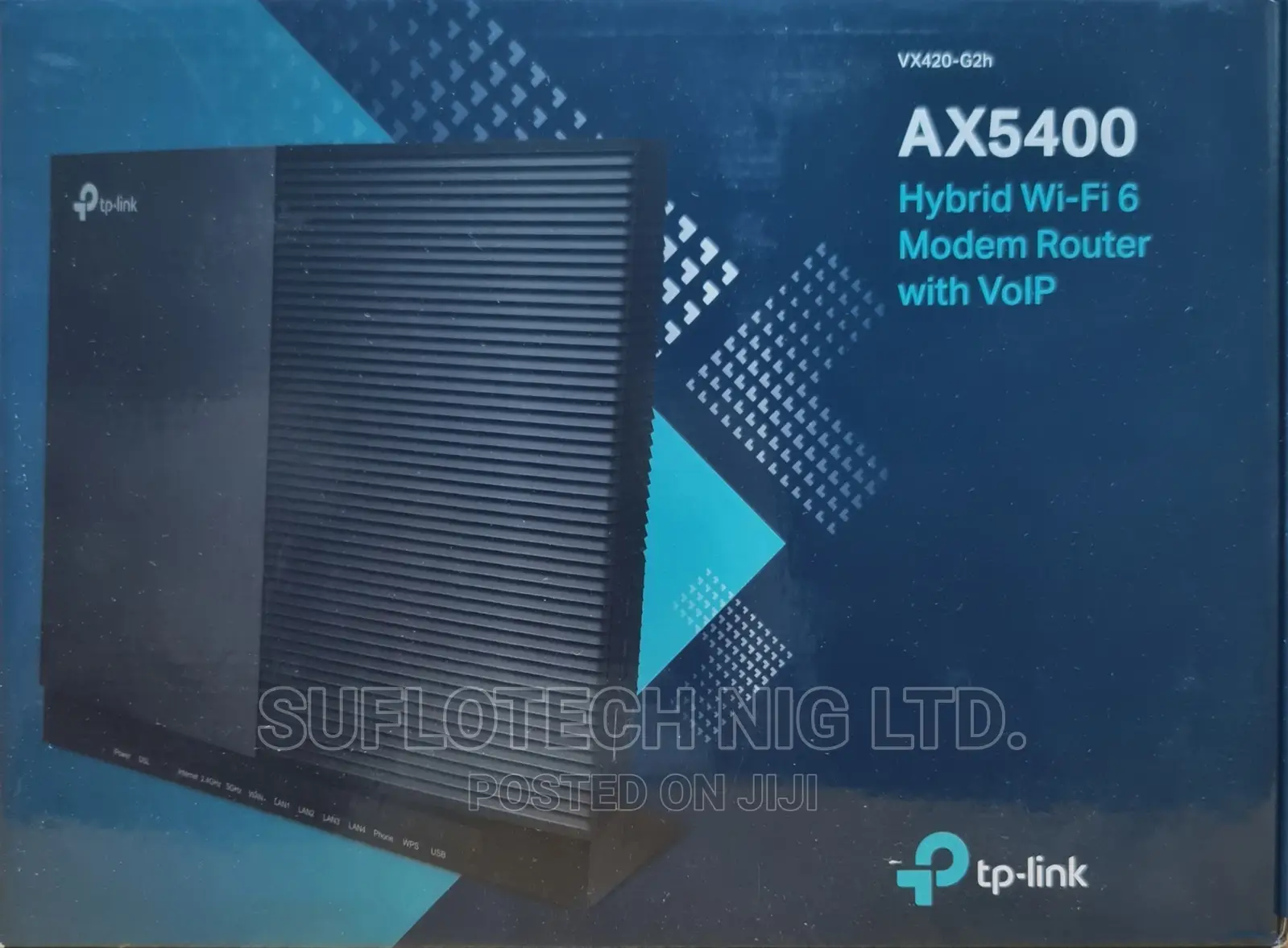 TPLINK Vx420-G2h AX5400 Hybrid Wifi 6 Modem Router With Voip