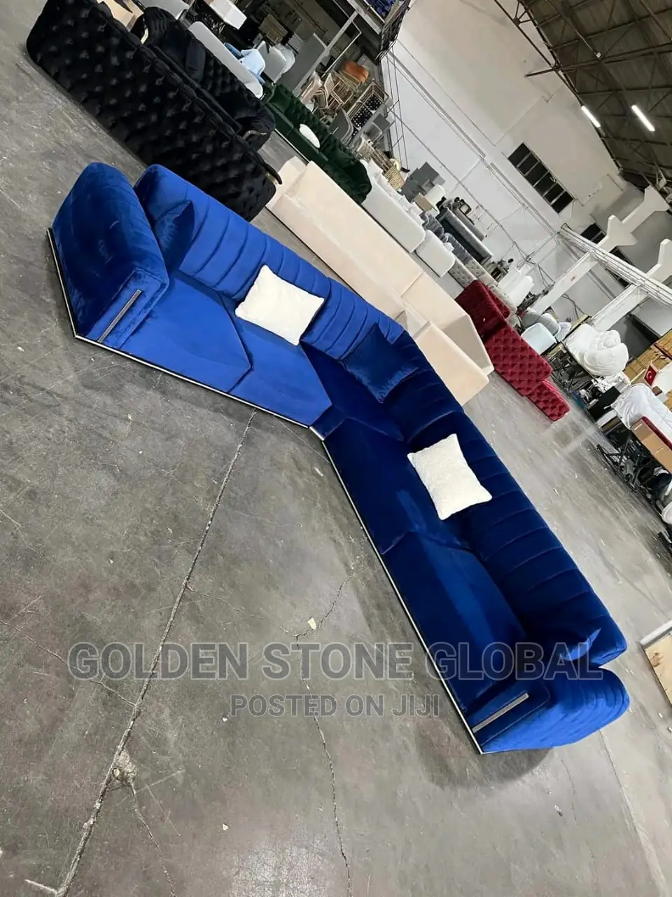 l'Shape Sofa Couch .