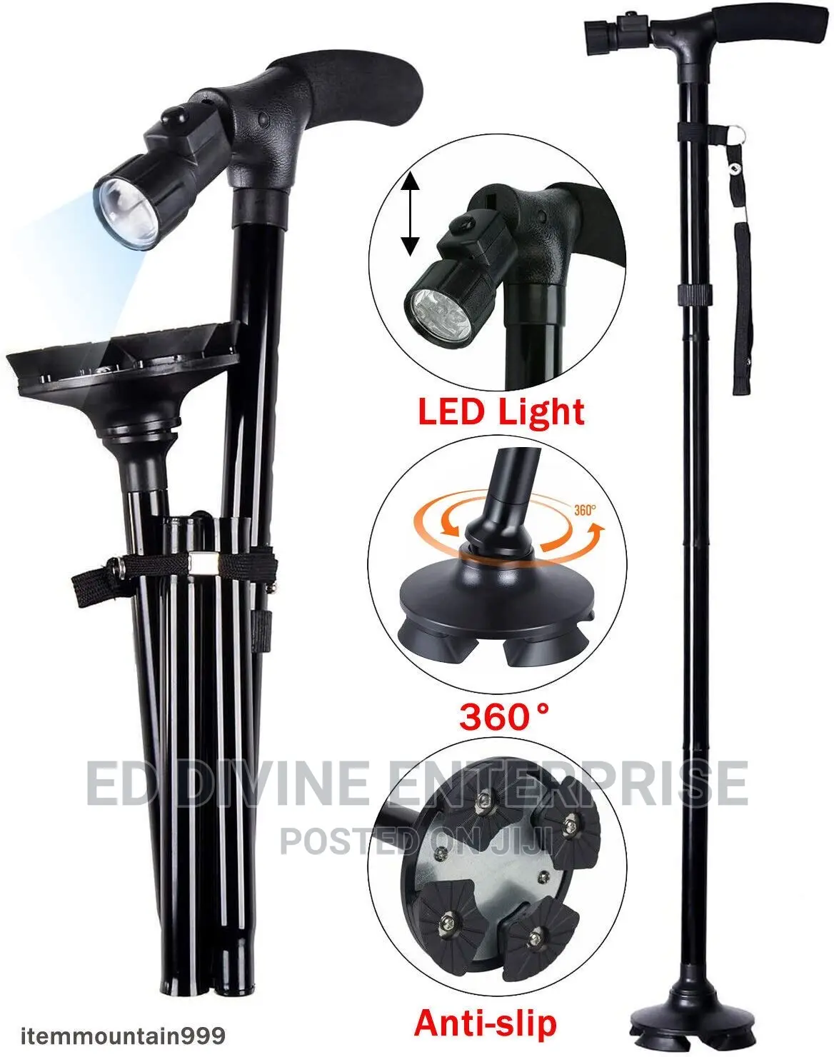 Walking Stick With Torch