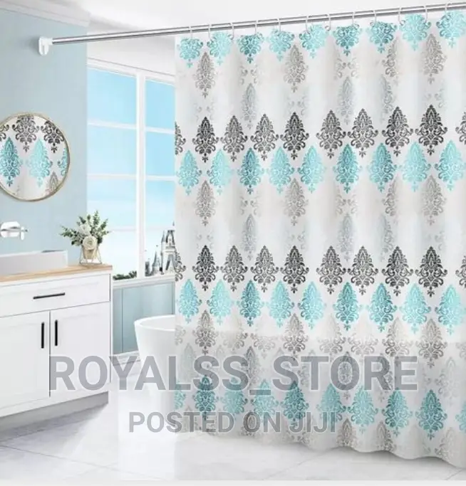 Waterproof Shower Curtain With Adjustable Hanger
