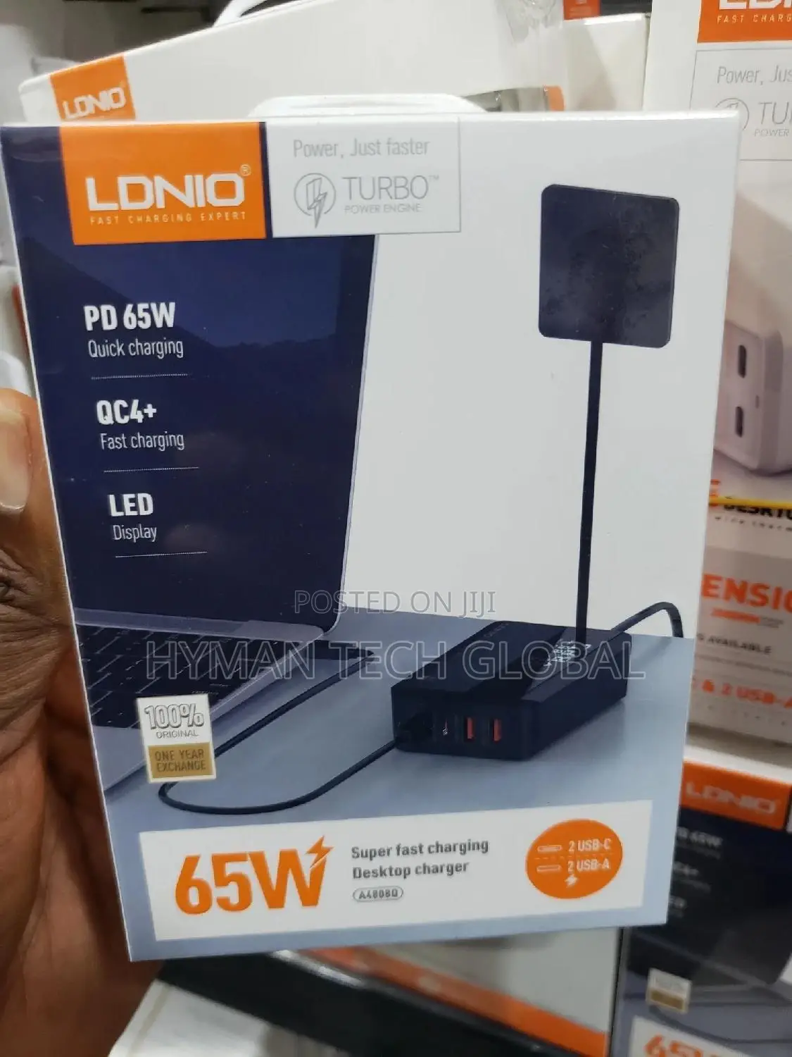 LDNIO 65w Charger for Notebook and Mobile Phone