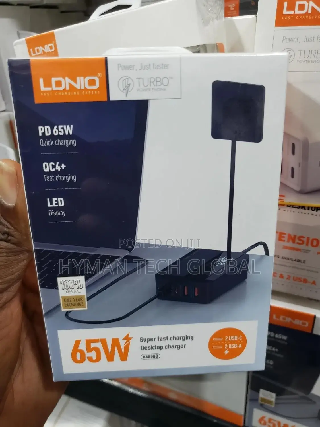 LDNIO 65w Charger for Notebook and Mobile Phone