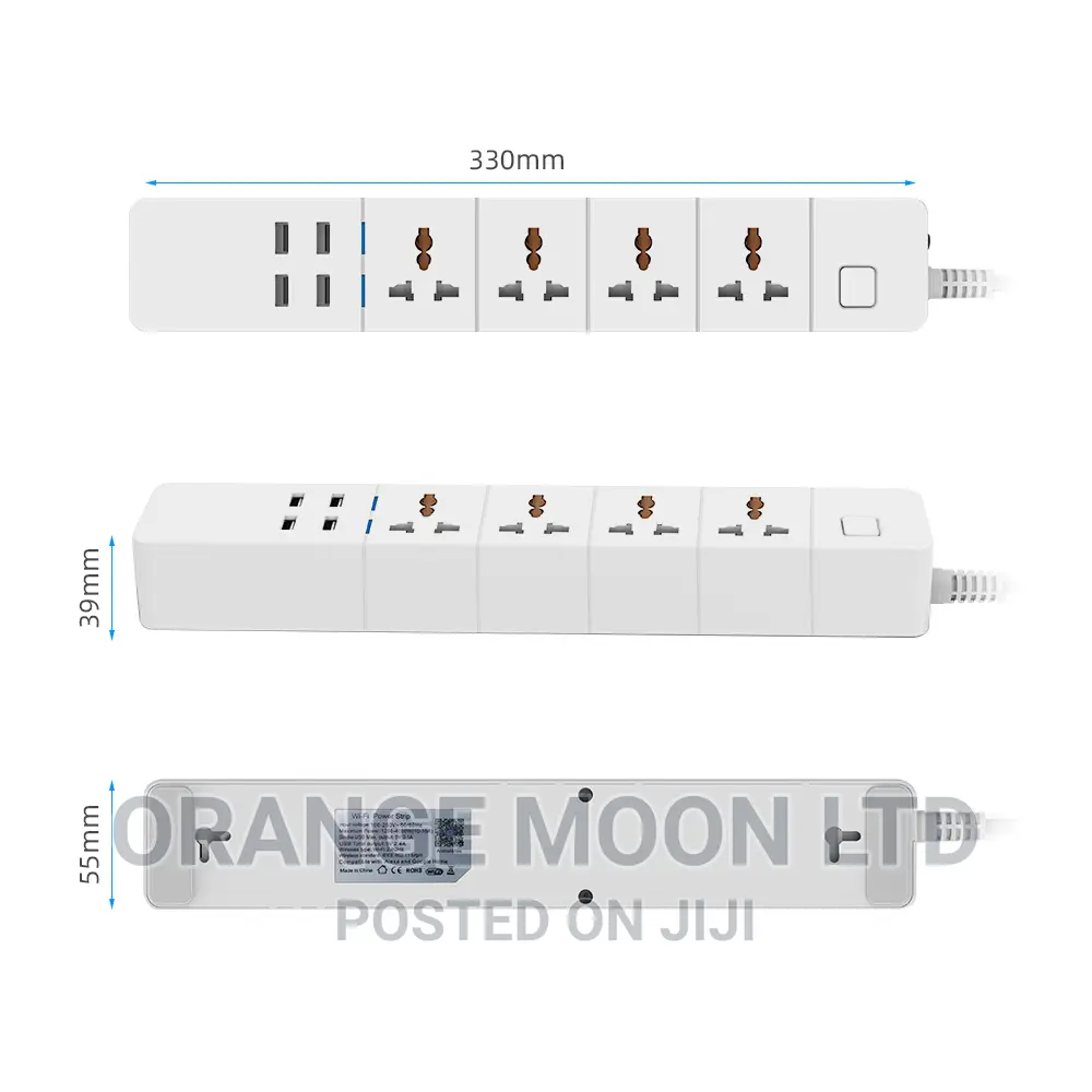 Wifi Smart Power Strip With Usb Ports Compatible With Alexa