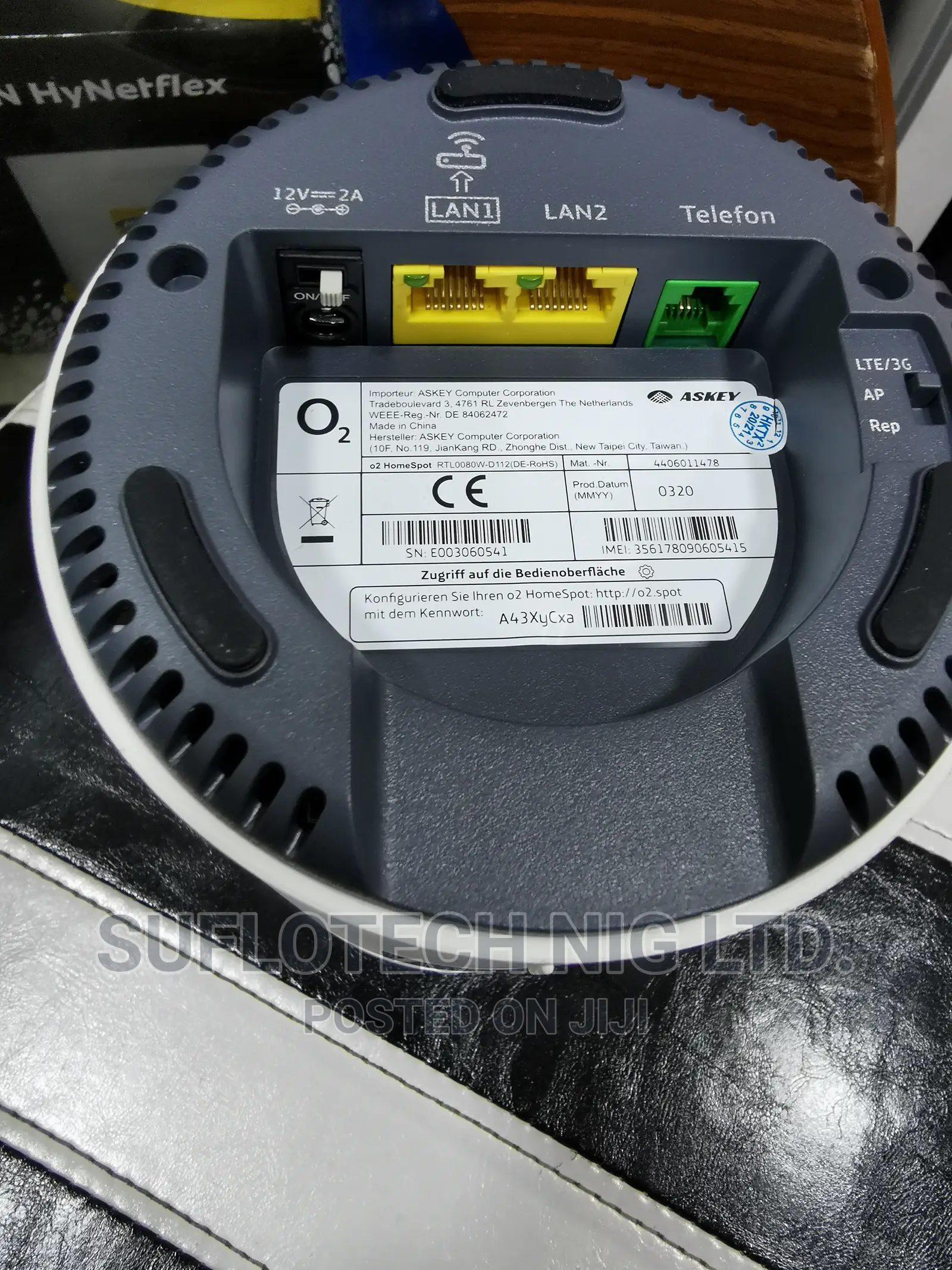 Azkey O2 Homespot 4g+ Cat6 Internet Broadband