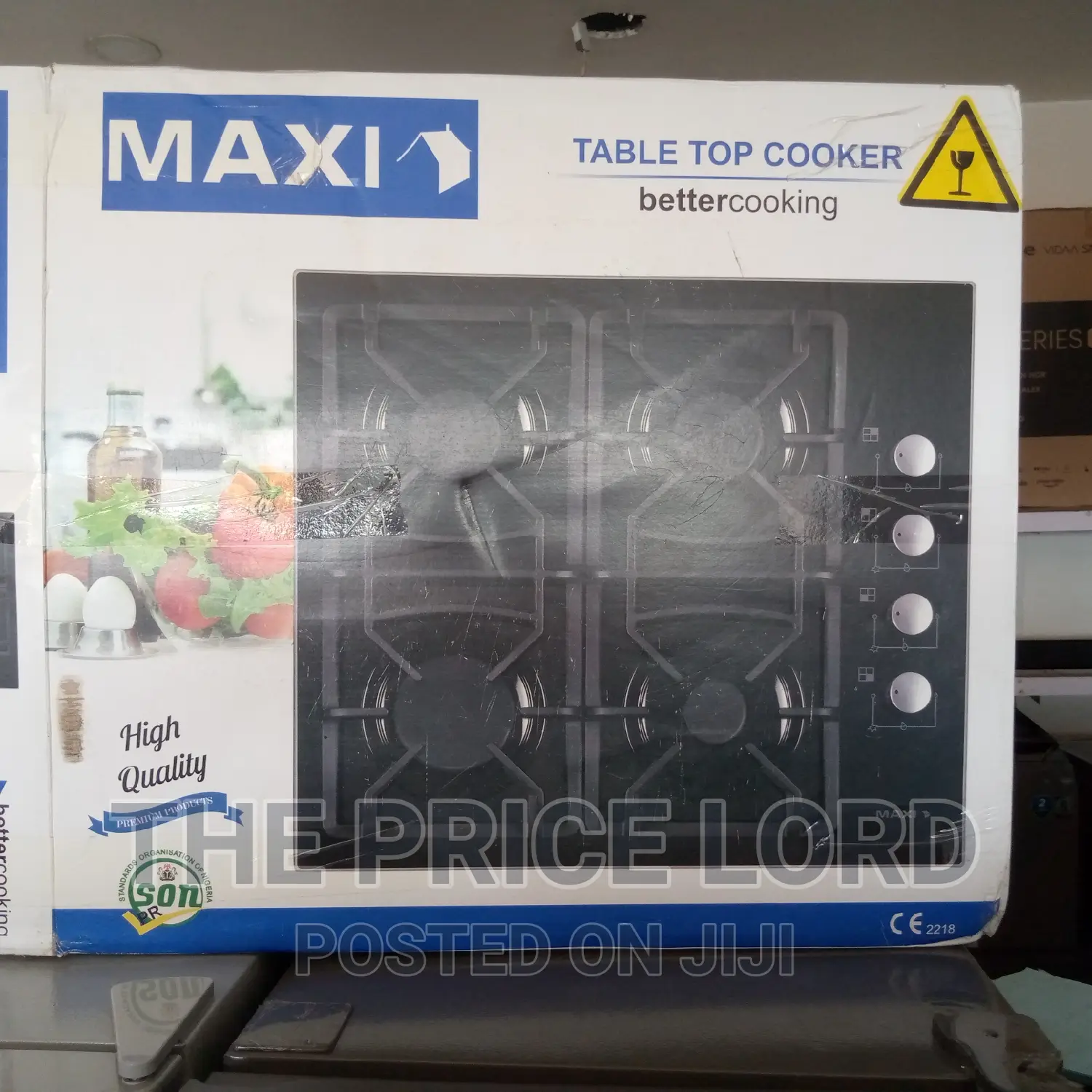 Maxi 60 60 Table Top Gas Cooker 4gas Burner