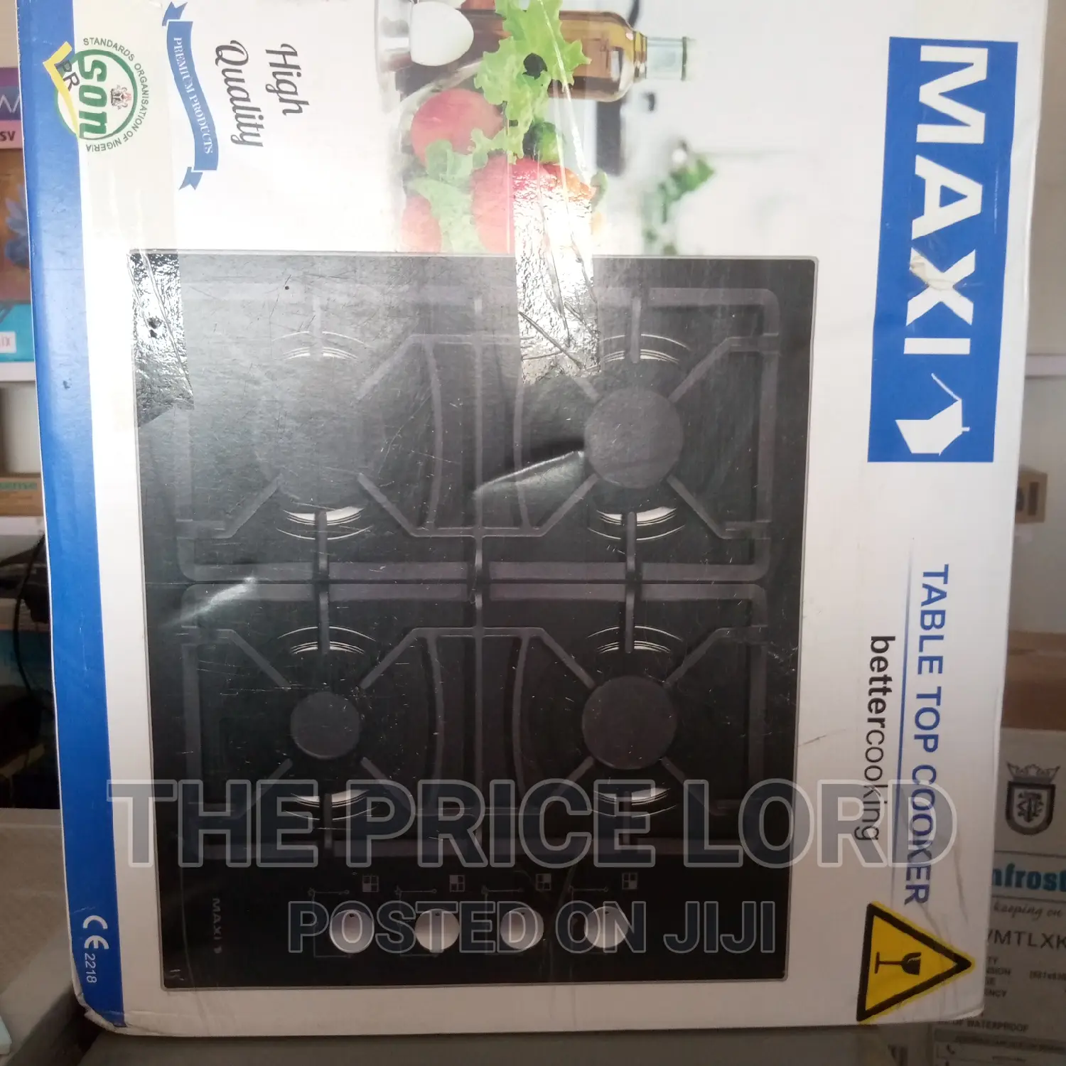 Maxi 60 60 Table Top Gas Cooker 4gas Burner