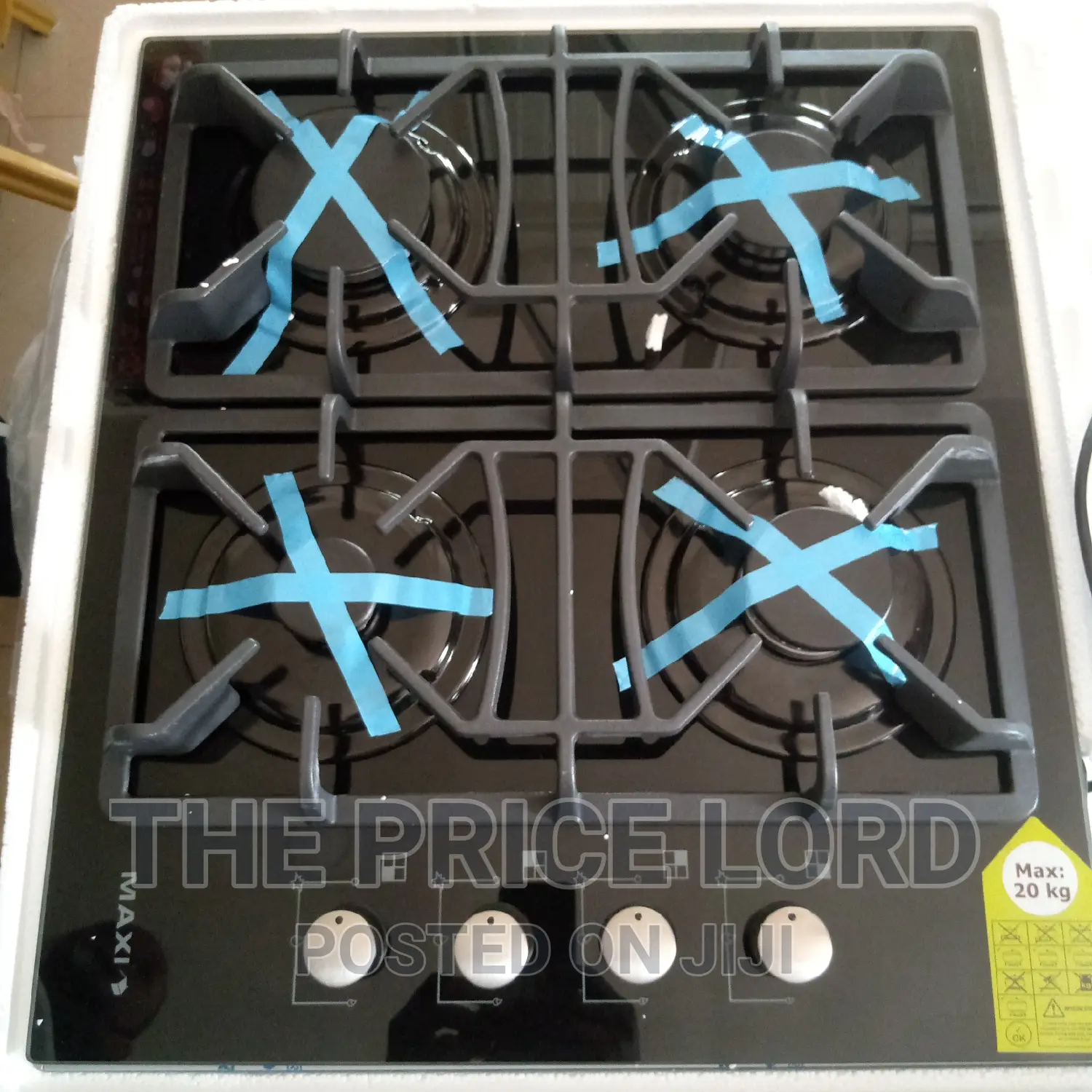 Maxi 60 60 Table Top Gas Cooker 4gas Burner