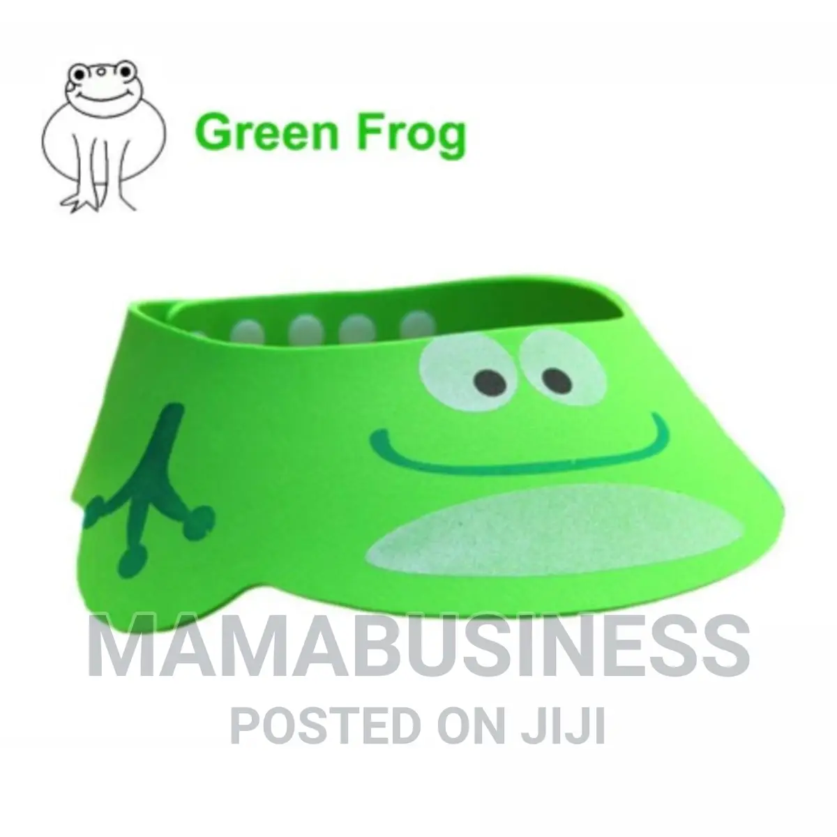 Cartoon Frog Adjustable Shower Cap - Green