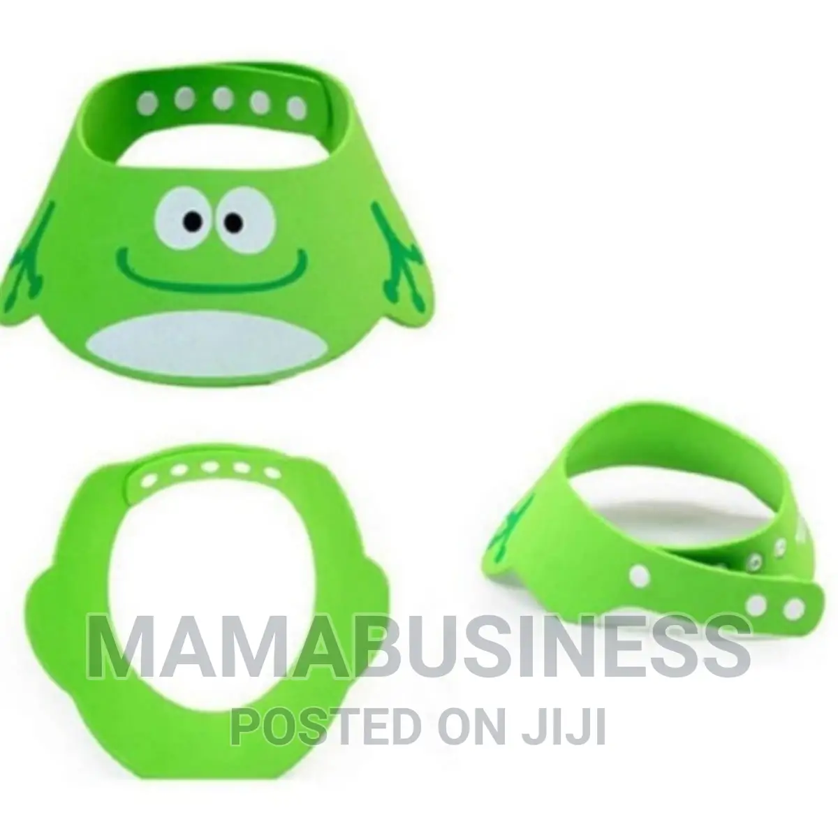 Cartoon Frog Adjustable Shower Cap - Green