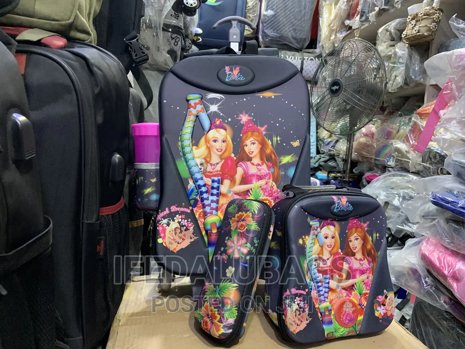 3n1 Kids Cartoon Character Trolley School Bag