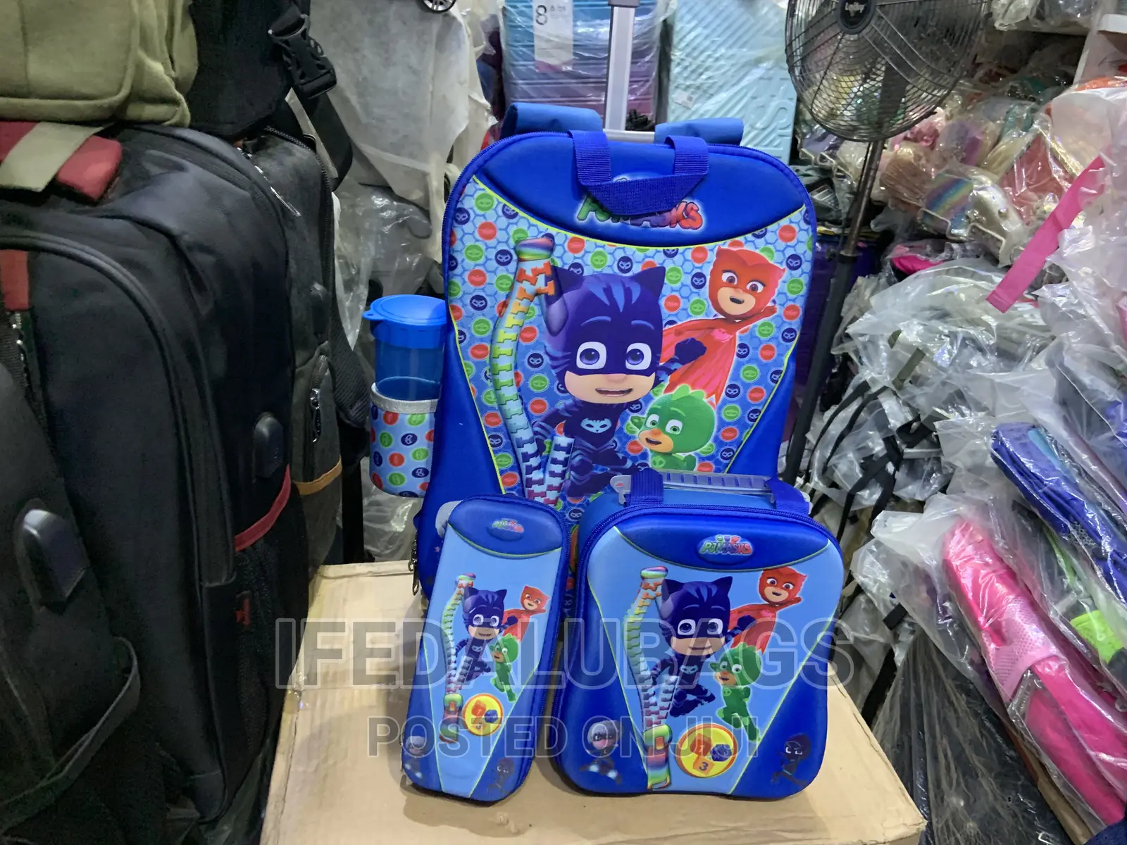 3n1 Kids Cartoon Character Trolley School Bag