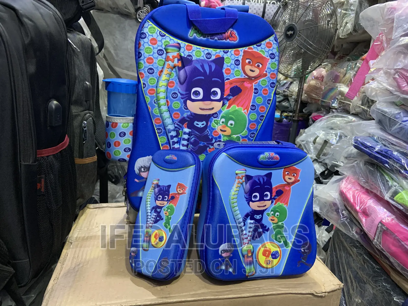3n1 Kids Cartoon Character Trolley School Bag