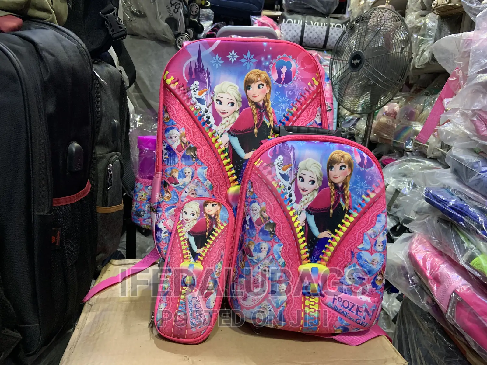 Set of Kids 3n1 Cartoon Character School Bag