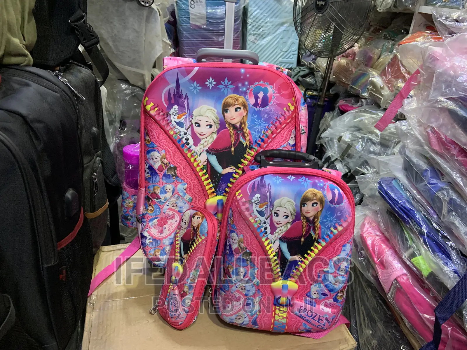 Set of Kids 3n1 Cartoon Character School Bag