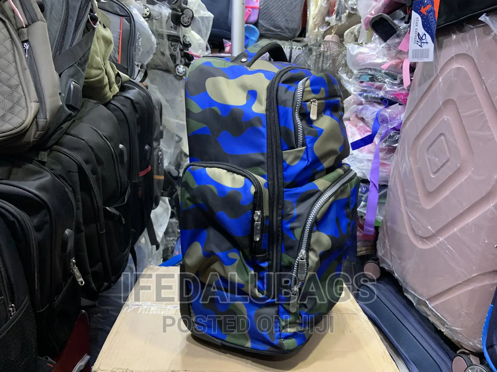 Quality Stock Material Back Pack With Trolley