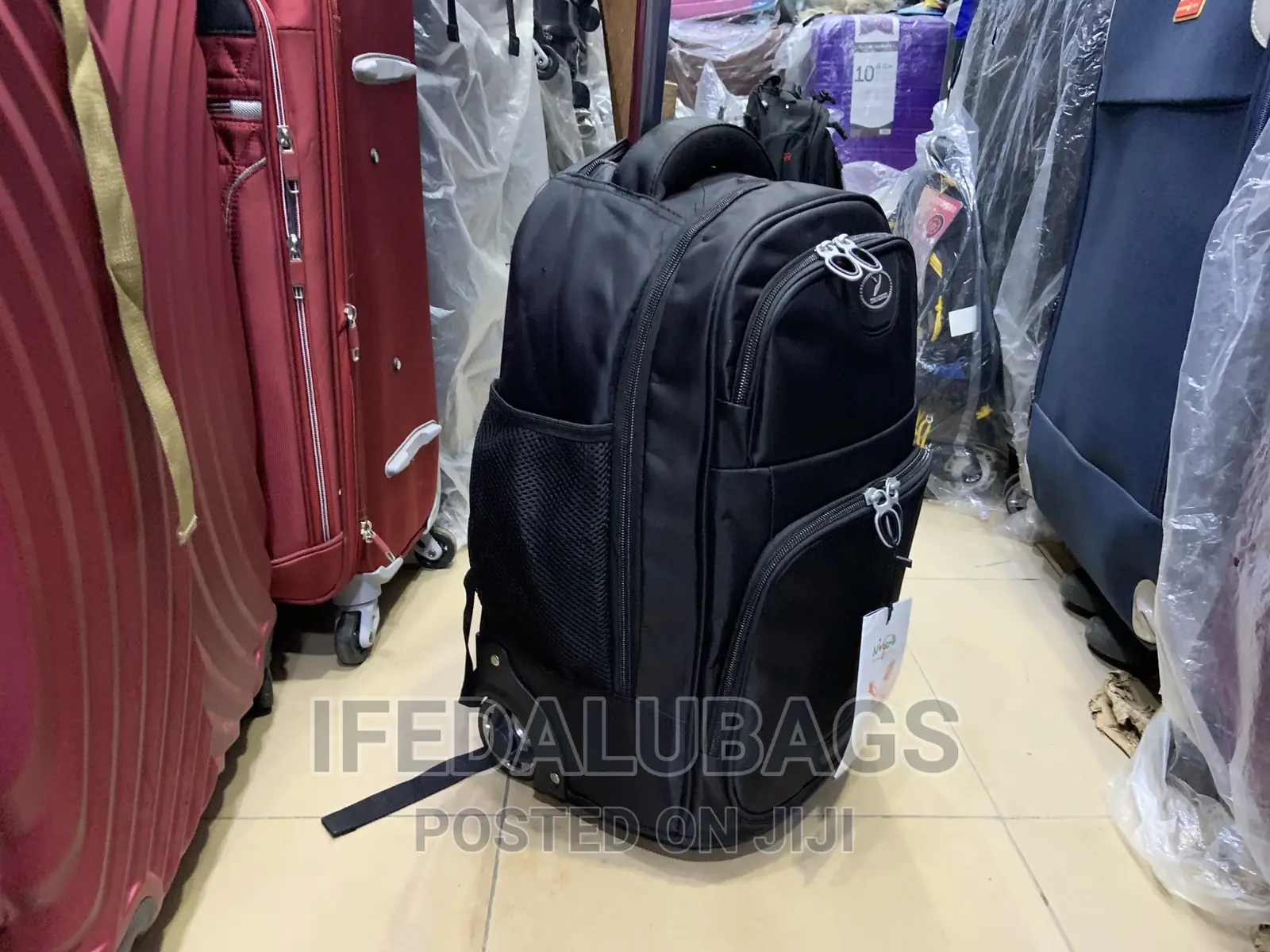 Quality Back Pack With Trolley, Usb and Ear Piece Port