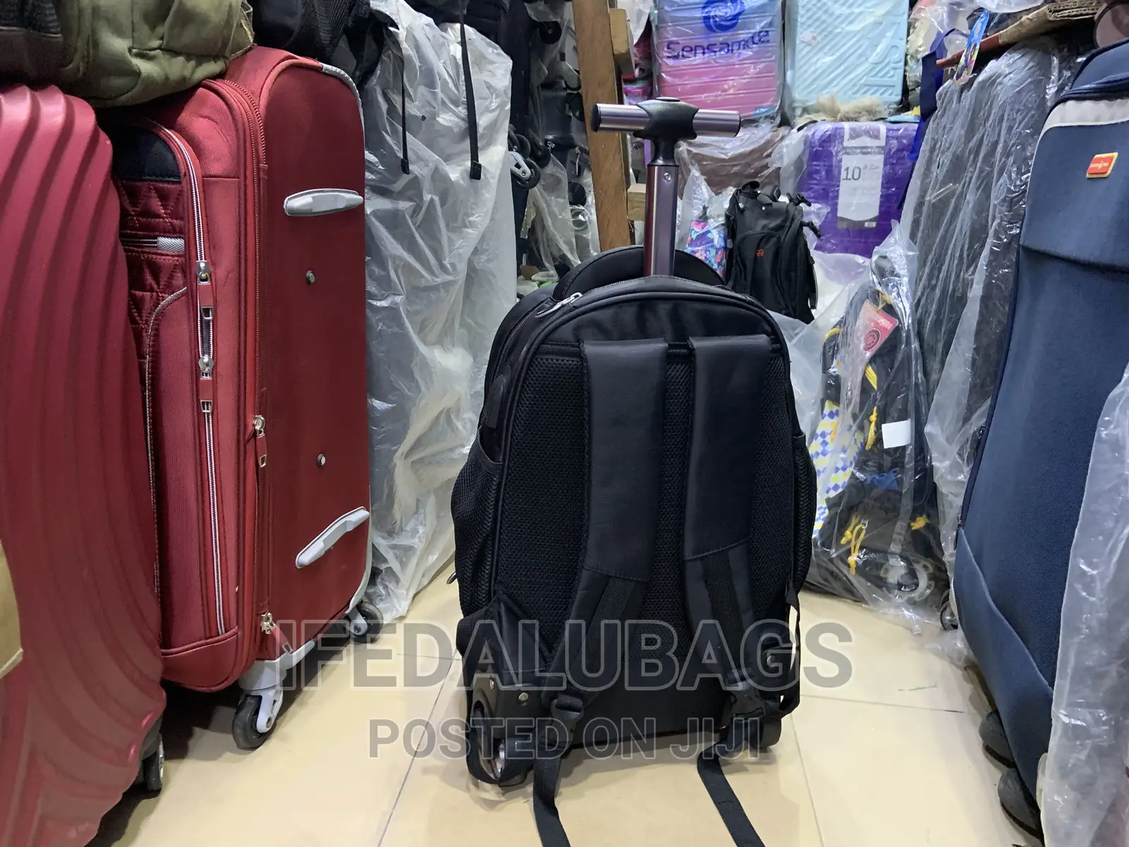 Quality Back Pack With Trolley, Usb and Ear Piece Port