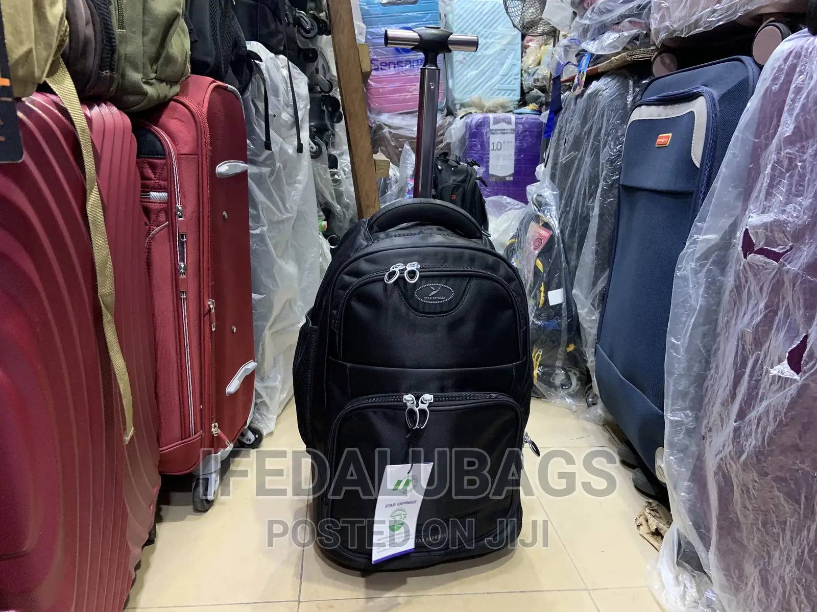 Quality Back Pack With Trolley, Usb and Ear Piece Port