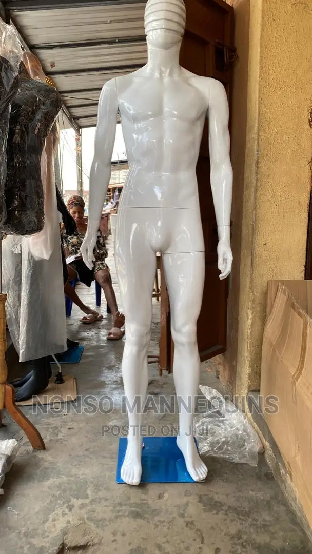 Spider Face Full Male Glossy White Mannequin