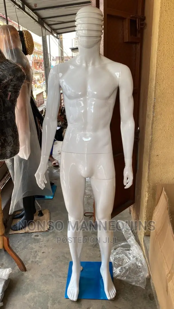 Spider Face Full Male Glossy White Mannequin