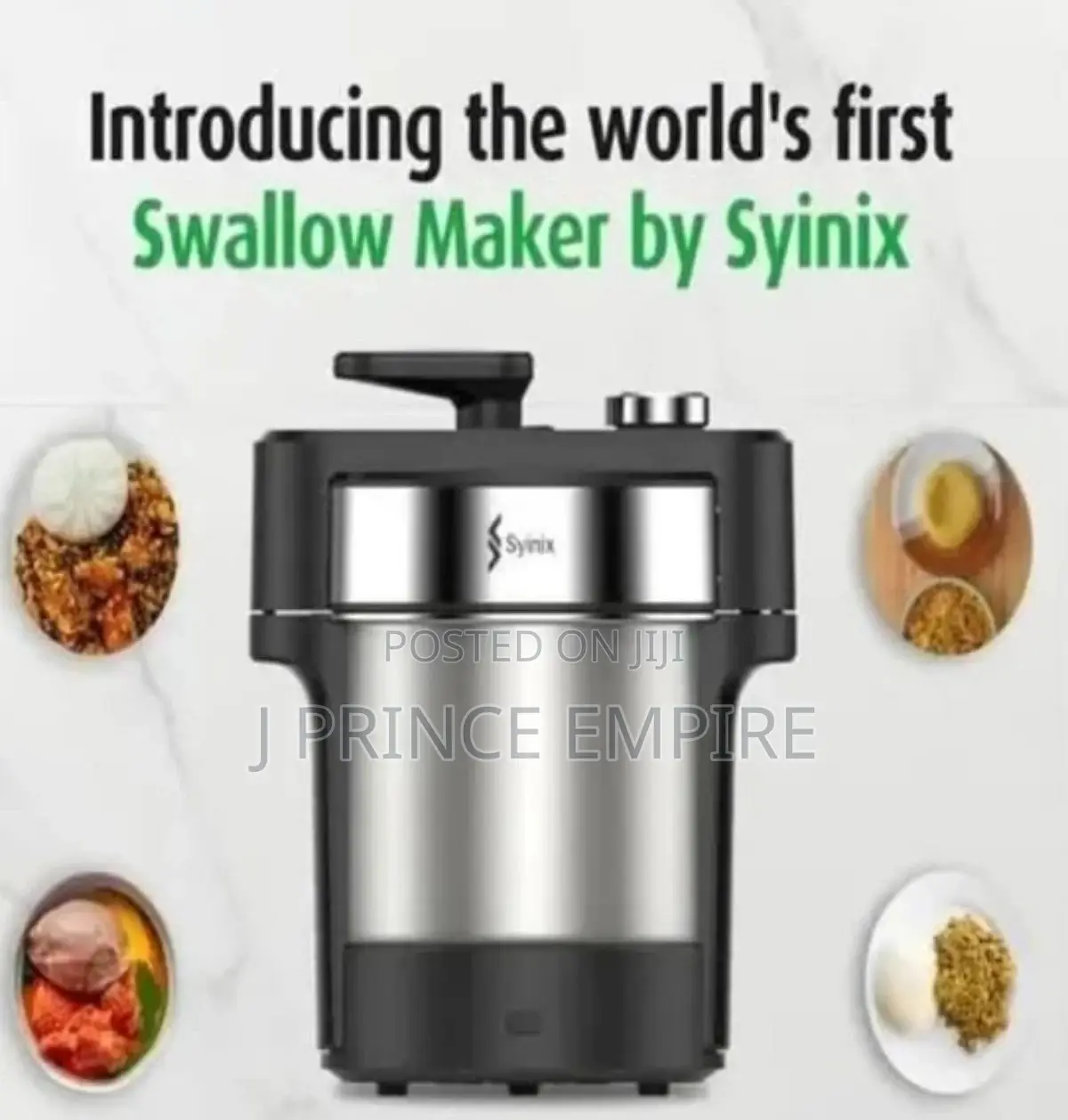 Swallow Maker Pounding Blender - Silver Black - 1200W
