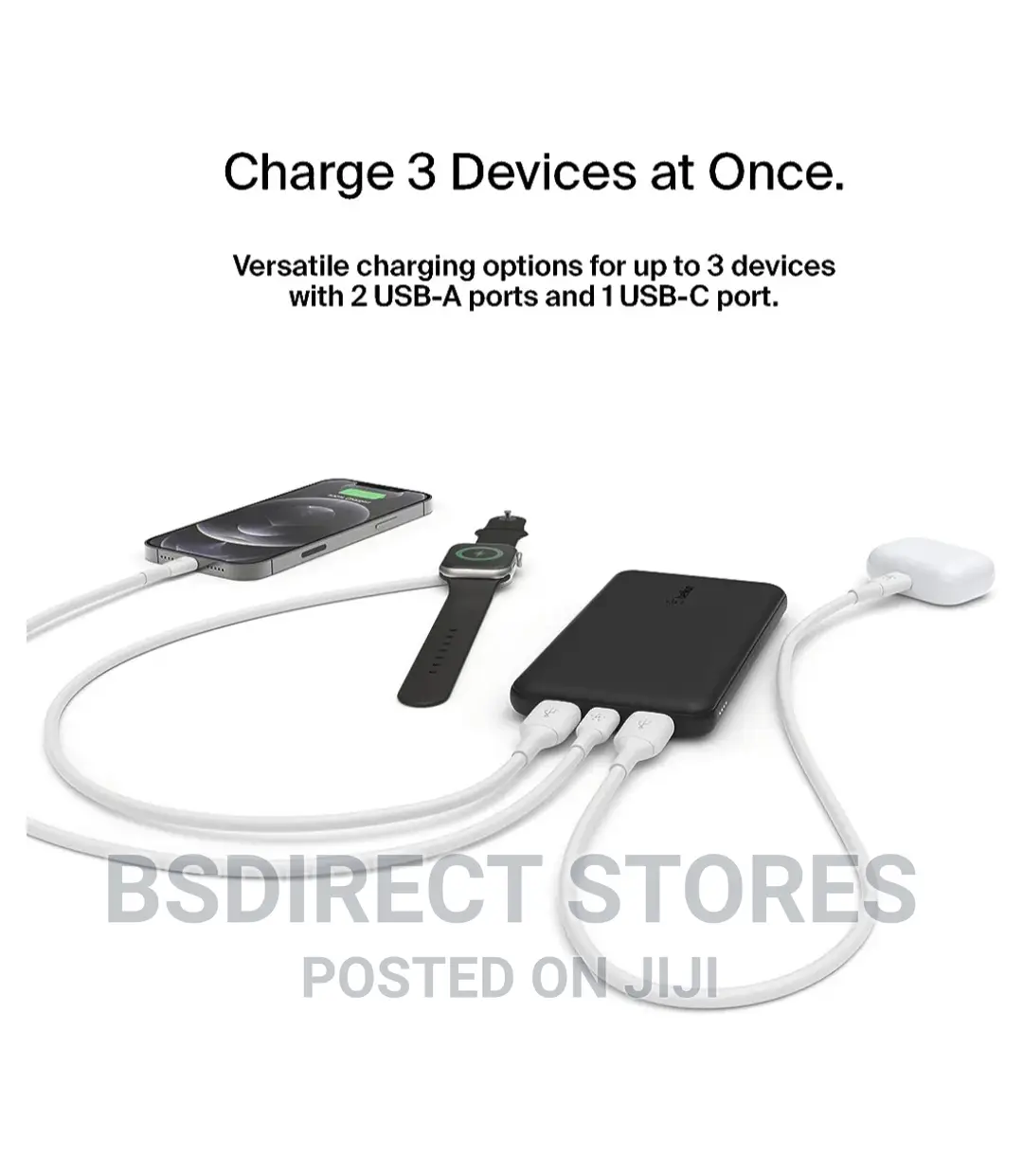 Belkin 10000mah BLACK Portable 40 Hours Battery Power Bank