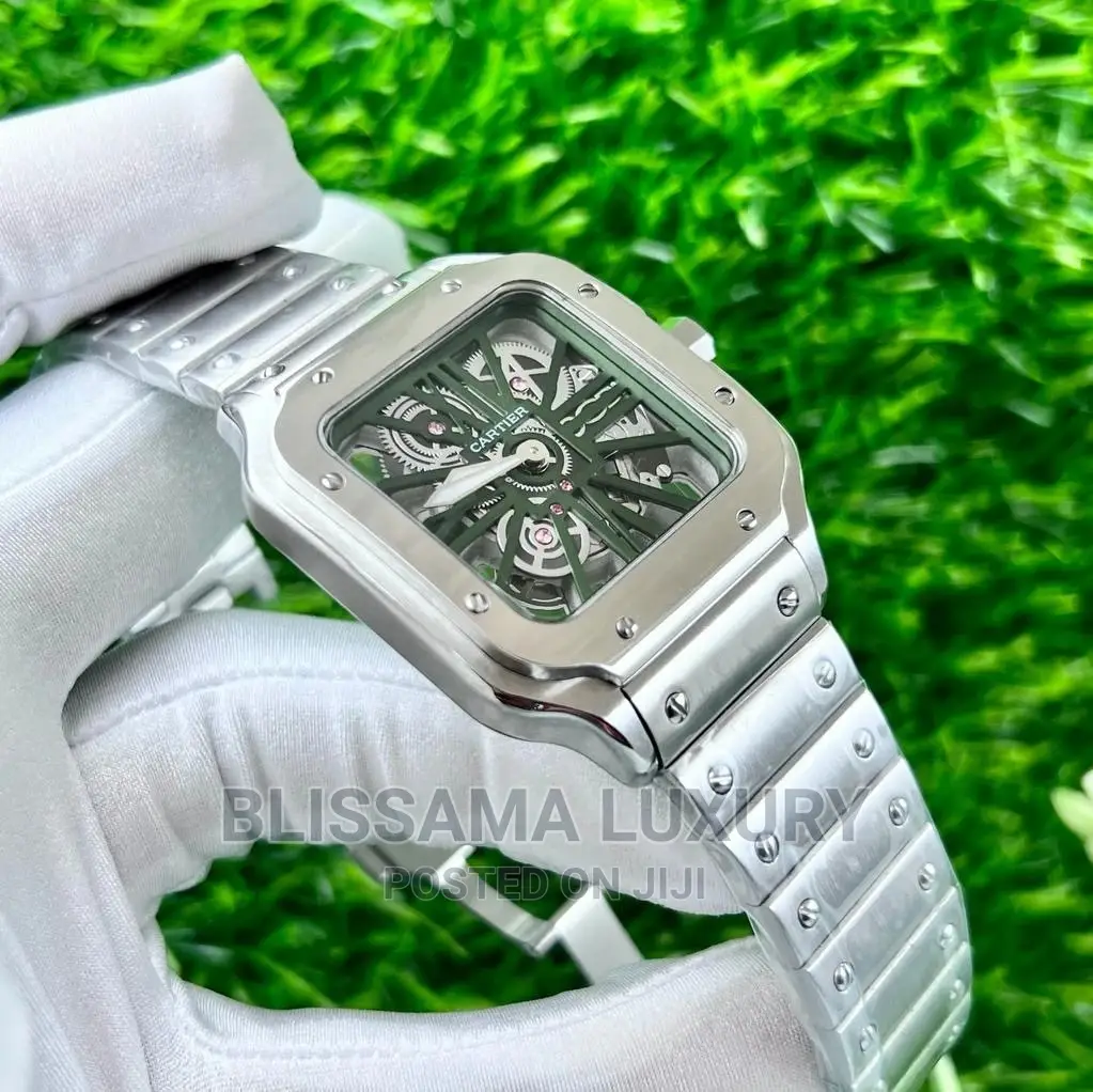 Luxury Cartier Skeleton Face Wristwatch