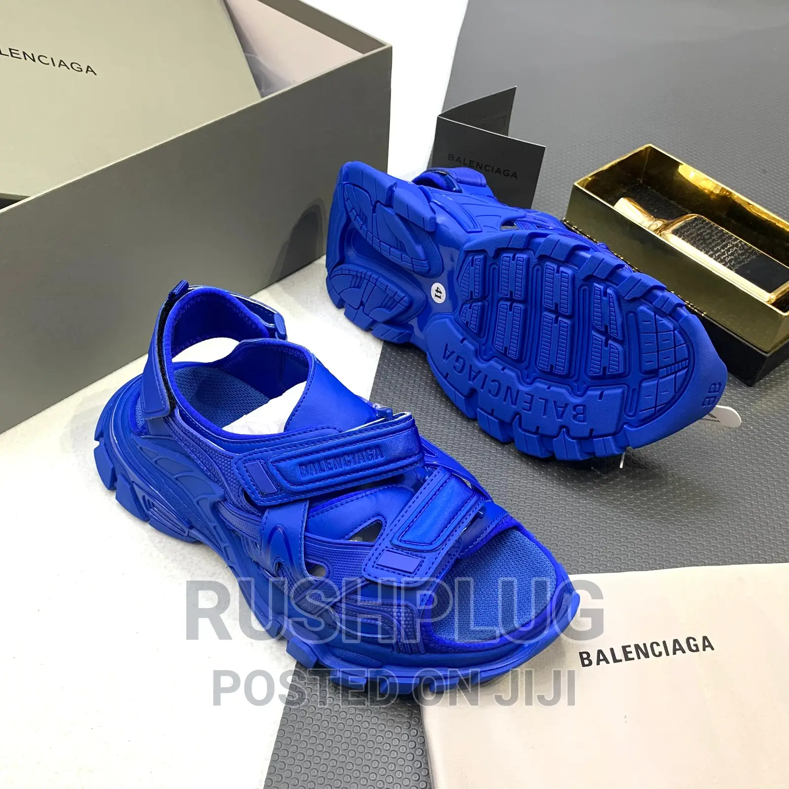 Balenciaga Track Blue Sandal