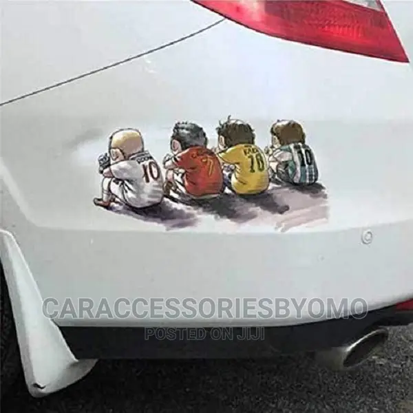 1pc Cartoon Style Kaka Ronaldo Rooney Messi Car Sticker