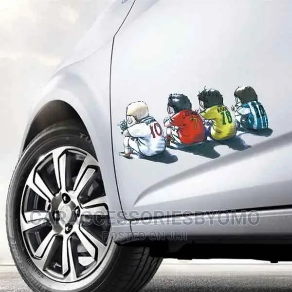 1pc Cartoon Style Kaka Ronaldo Rooney Messi Car Sticker