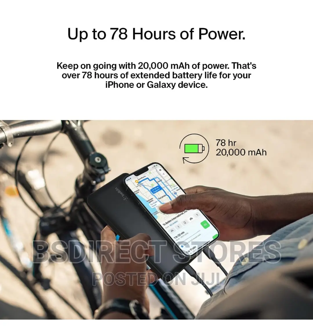 Belkin Boost BLACK 20,000mah Portable 78 Hours Power Bank