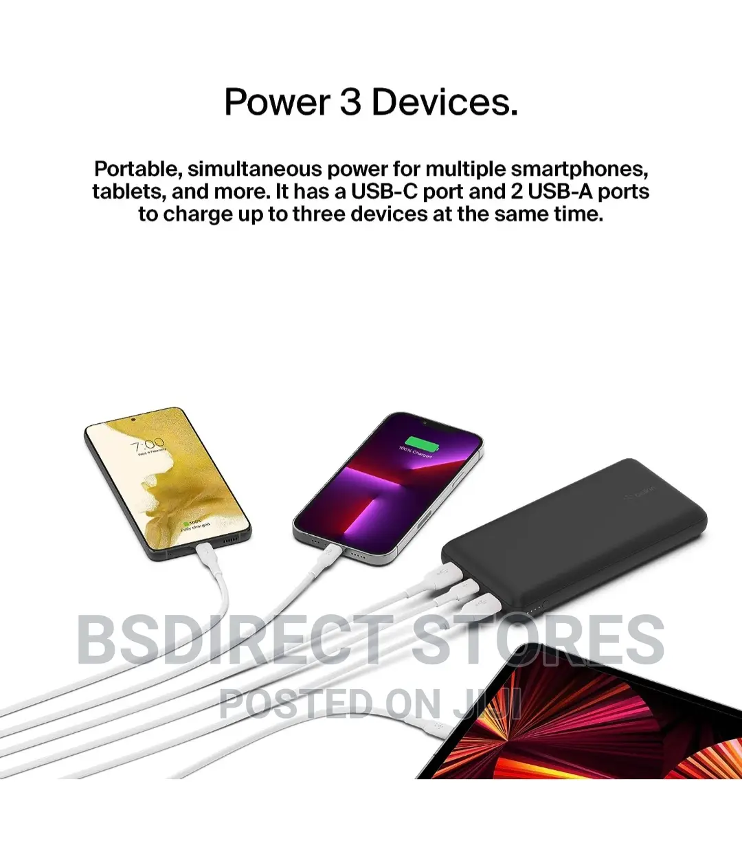 Belkin Boost BLACK 20,000mah Portable 78 Hours Power Bank
