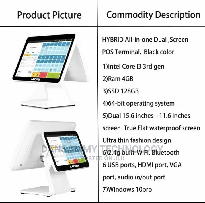 Licon Dual Screen Core I3 Windows 10 Pro Touch System