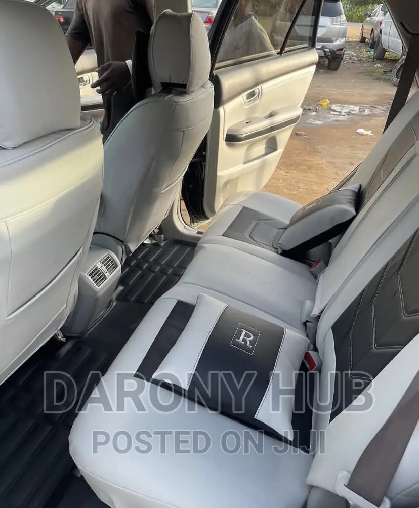 High Exotic Leather Seat Cover_grey and Black