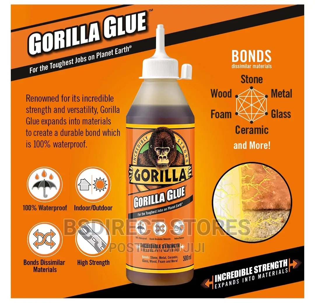 Gorilla Glue For Wood Stone Metal Ceramic Glass Foam+ 250ml